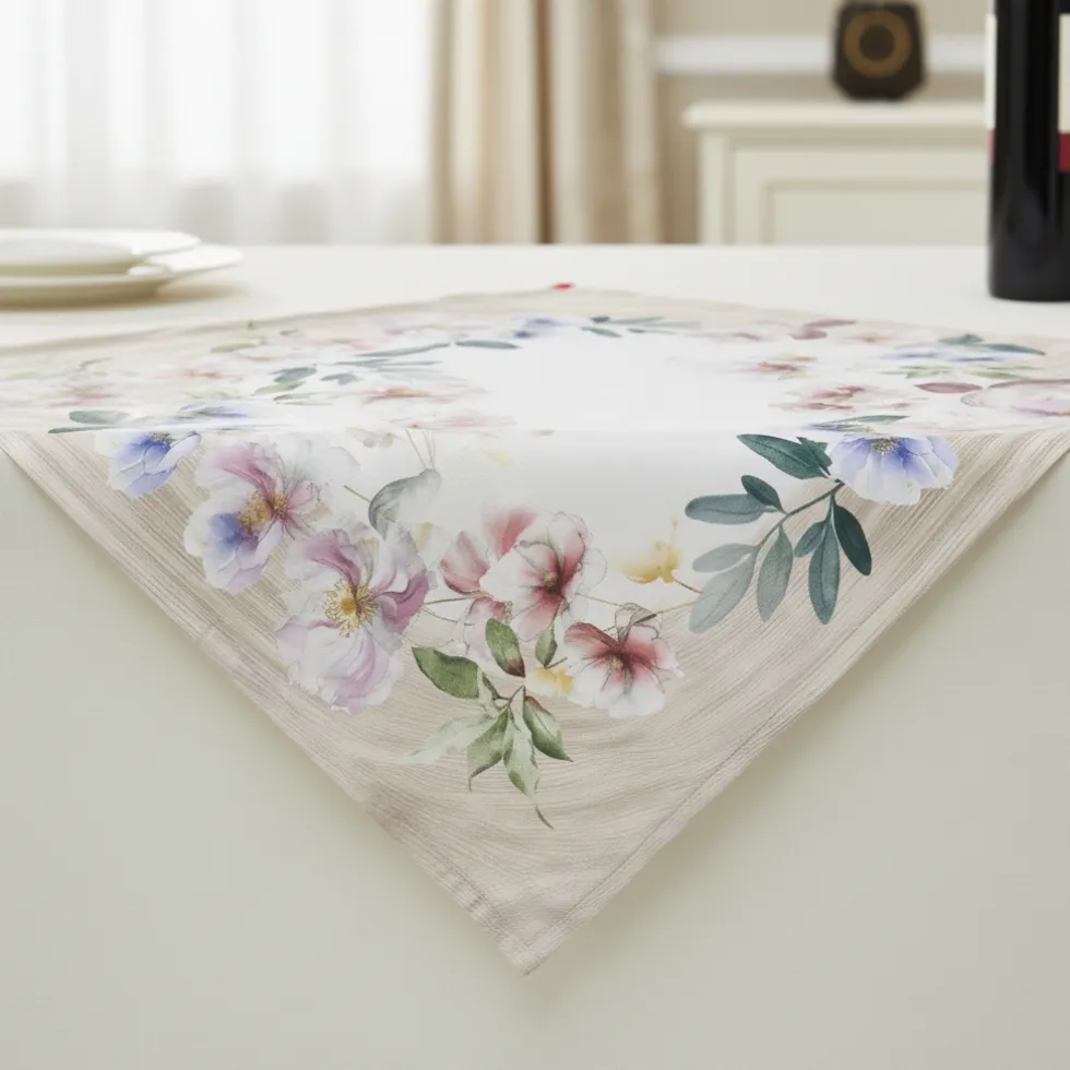 Tovaglietta quadrata centrotavola Randi 100x100 Bouquet Floreale