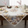 Tovaglietta quadrata Pasquale centrotavola 100% cotone 93x93 Flowery