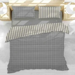 Trapunta anallergica double-face CONAN piumone grigio invernale Marimoniale