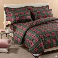 Trapunta anallergica fantasia scozzese TARTAN piumone invernale verde