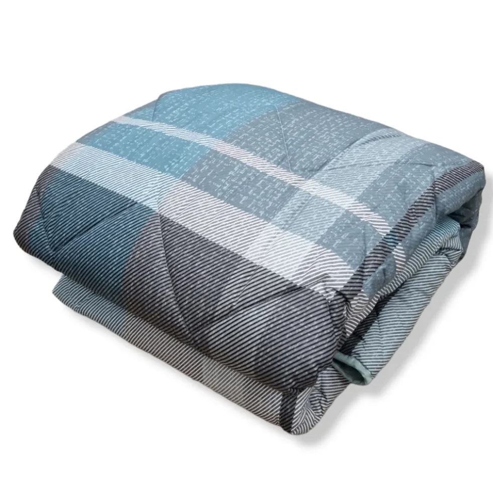 Trapunta invernale in cotone piumone Cinnamon avio