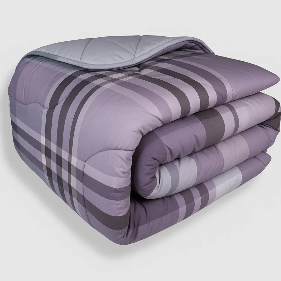 Trapunta invernale in cotone matrimoniale Igloo scozzese tartan