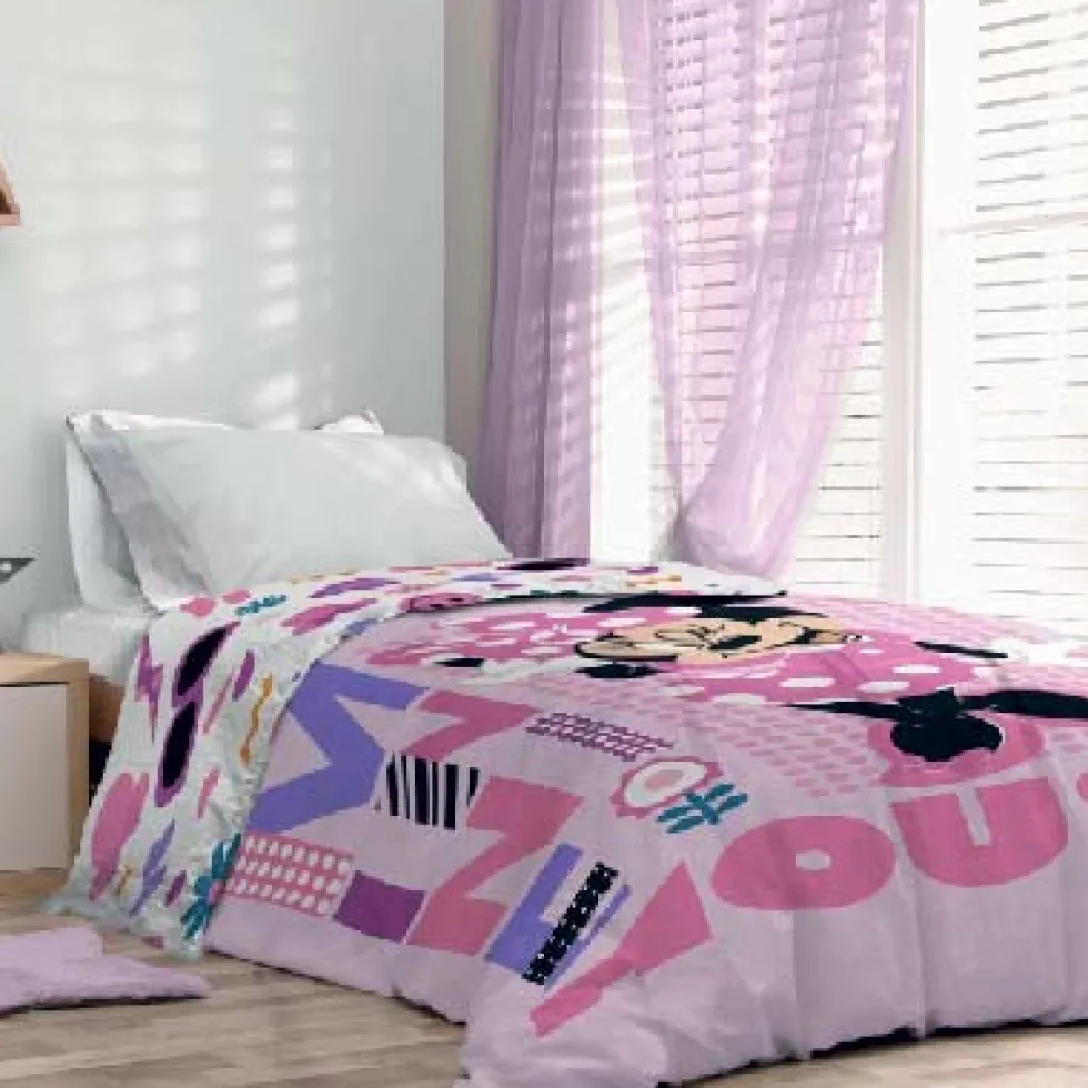 Trapunta invernale piumone singolo Disney Minnie Mouse rosa