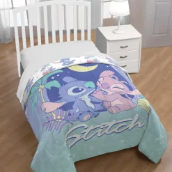 Trapunta invernale piumone singolo anallergico Disney Stitch 160x260 cm