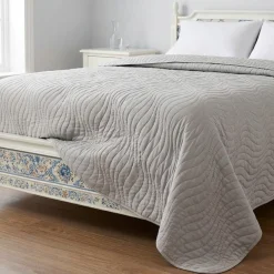 Trapuntino leggero Matrimoniale Sunny Wave Perla 250x250