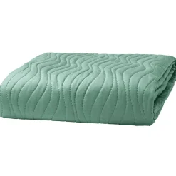 Trapuntino sottile Matrimoniale Design a Onde Sunny Wave verde