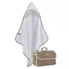 Triangolo neonato in spugna + Beauty Borbonese KIDS Splendido marrone