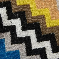 6x Lavette in spugna 30x30 MISSONI HOME BEST 160 chevron giallo-blu