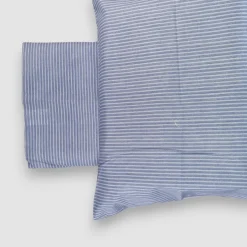 Zucchi copripiumini Matrimoniali 100% Cotone Ciuffetto 4 Federe blu
